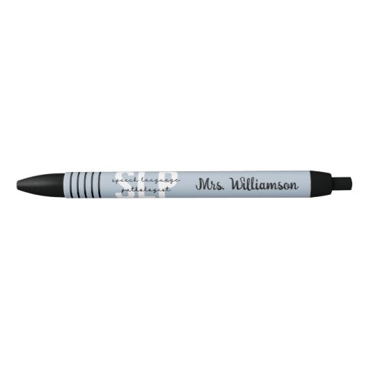 Aangepaste SLP-spraakpatholoog Speech Therapist Zwarte Inkt Pen (Voorkant)