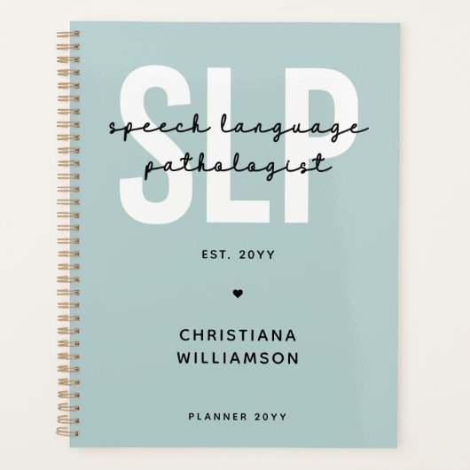 Aangepaste SLP spraaktaalpatholoog  Planner (Voorkant)