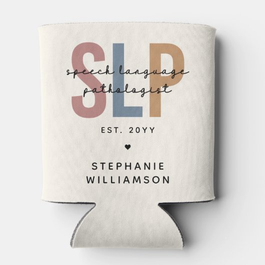 Aangepaste SLP-taaldocent Blikjeskoeler (Achterkant)