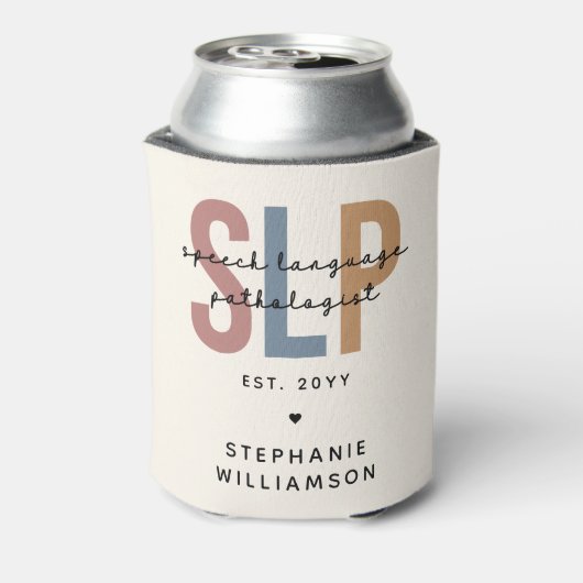 Aangepaste SLP-taaldocent Blikjeskoeler (Blikje Achterkant)