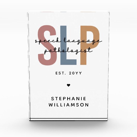 Aangepaste SLP-taaldocent Fotoblokken (Voorkant)