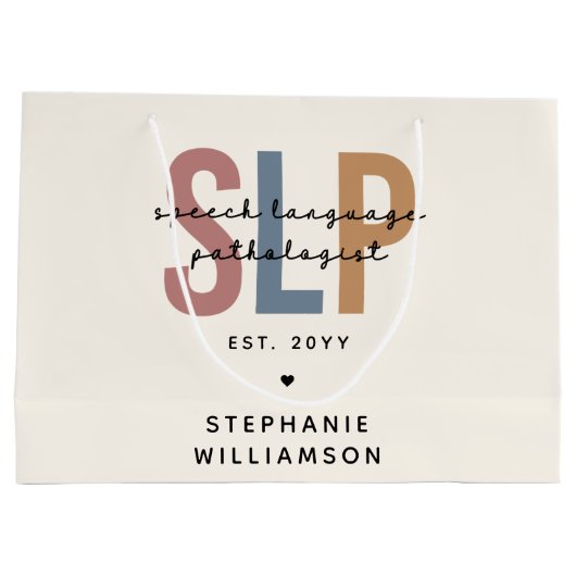 Aangepaste SLP-taaldocent Groot Cadeauzakje (Achterkant)