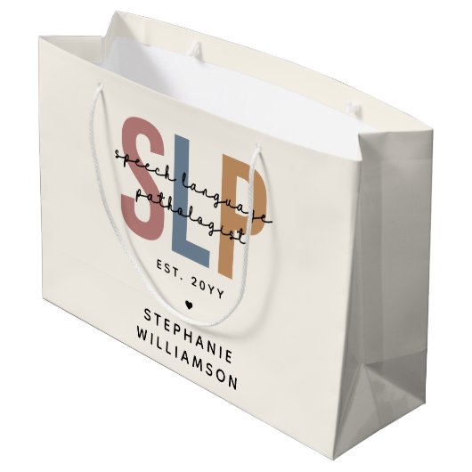 Aangepaste SLP-taaldocent Groot Cadeauzakje (Achterkant Gekanteld)