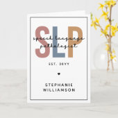 Aangepaste SLP-taaldocent Kaart (Gele Bloem)