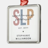 Aangepaste SLP-taaldocent Metalen Ornament (Links)