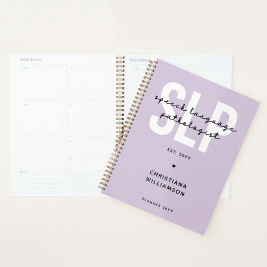 Aangepaste SLP-taaldocent Planner (Display)