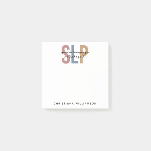 Aangepaste SLP-taaldocent Post-it® Notes (Voorkant)