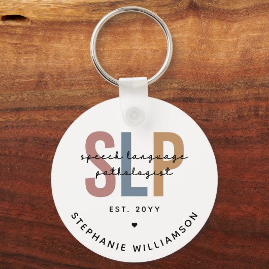 Aangepaste SLP-taaldocent Sleutelhanger (Voorkant)