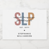 Aangepaste SLP-taaldocent Sparkling Wijnetiket (Enkel label)