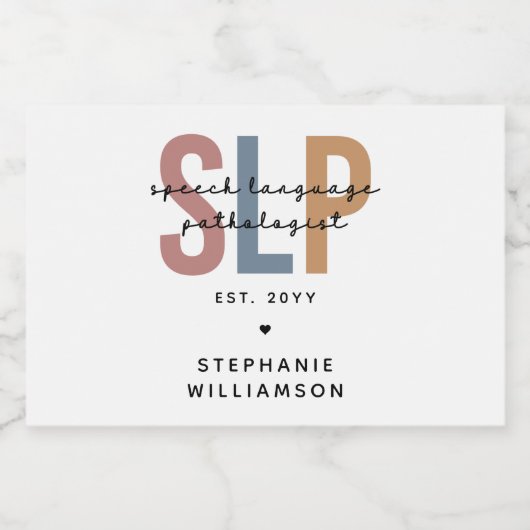 Aangepaste SLP-taaldocent Sparkling Wijnetiket (Enkel label)