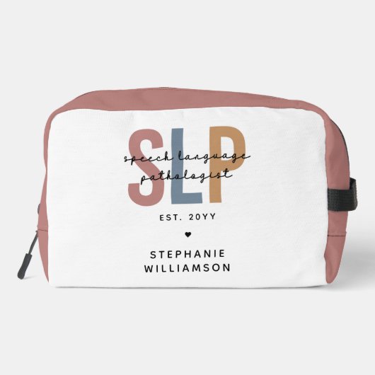 Aangepaste SLP-taaldocent Toilettasje (Achterkant)