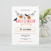 Aangepaste Small Business Kantoor Party Halloween Kaart (Staand voorkant)