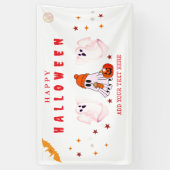 Aangepaste Small Business Logo Halloween Party Spandoek (Verticaal)