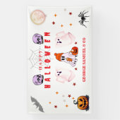 Aangepaste Small Business Logo Halloween Party Spandoek (Verticaal)