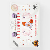 Aangepaste Small Business Logo Halloween Party Spandoek (Verticaal)