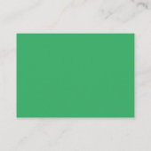 Aangepaste smaragdgroene knopspeld informatiekaartje (Achterkant)