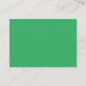Aangepaste smaragdgroene knopspeld informatiekaartje (Voorkant)