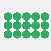 Aangepaste smaragdgroene knopspeld labels (Vel)
