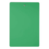 Aangepaste smaragdgroene knopspeld mini klembord (Achterkant)