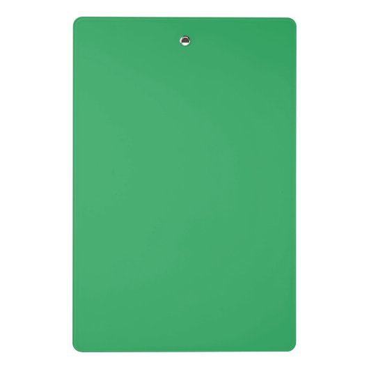 Aangepaste smaragdgroene knopspeld mini klembord (Achterkant)