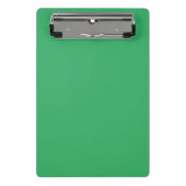Aangepaste smaragdgroene knopspeld mini klembord (Voorkant)