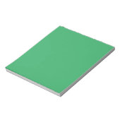 Aangepaste smaragdgroene knopspeld notitieblok (Linkerzijde)
