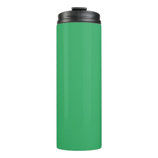 Aangepaste smaragdgroene knopspeld thermosbeker (Voorkant)