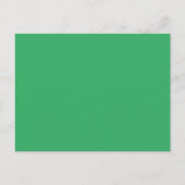 Aangepaste smaragdgroene knopspeld uitnodiging briefkaart (Voorkant)