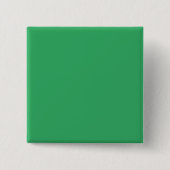 Aangepaste smaragdgroene knopspeld vierkante button 5,1 cm (Voorkant)