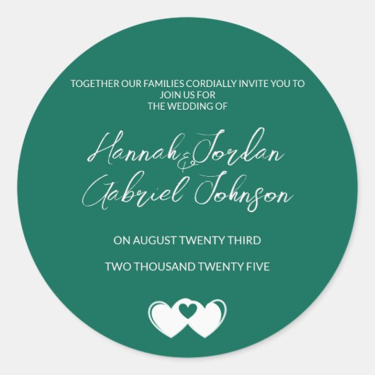 Aangepaste smaragdgroene sticker maken (Voorkant)