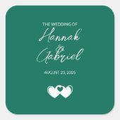 Aangepaste smaragdgroene Stickers (Voorkant)