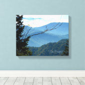 Aangepaste smoky Mountain Canvas afdrukken (Insitu (Houten vloer))