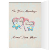 Aangepaste SMS-bruiloft - Creditcard (Binnen (Links))