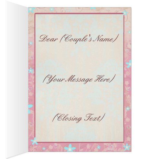 Aangepaste SMS-bruiloft - Creditcard (Binnen (Rechts))