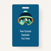 Aangepaste SMS Ski Mask badges (Achterkant)