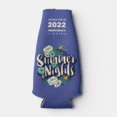 Aangepaste SMS-zomernacht Flesjeskoeler (Voorkant)