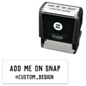 Aangepaste Snapchat-stempel Zelfinktende Stempel (In situ)