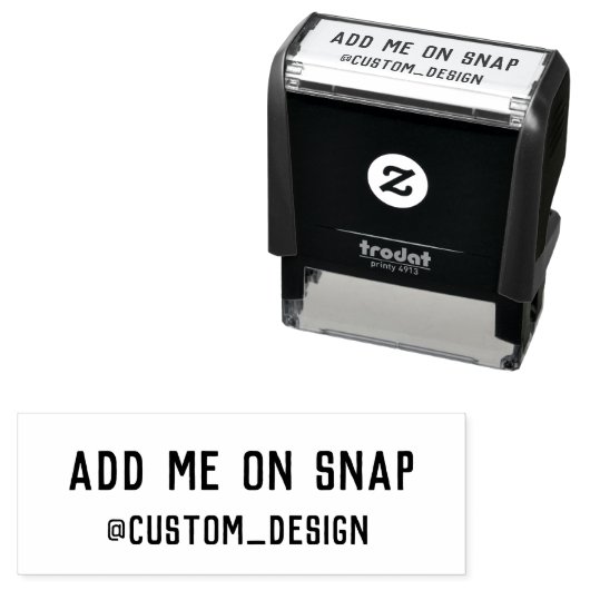 Aangepaste Snapchat-stempel Zelfinktende Stempel (In situ)