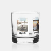 Aangepaste Snapshot Style Vaderdag Opa Gift Whisky Glas (Voorkant)