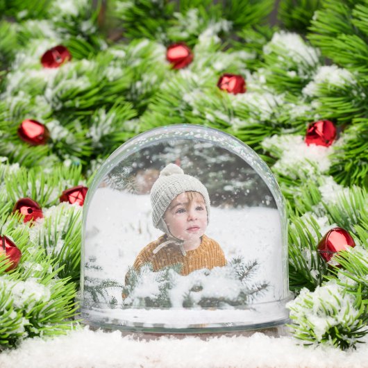 Aangepaste Sneeuw Wereldbol Foto Sneeuwbol (Kerstmis)