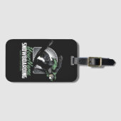 Aangepaste sneeuwboarder Shredding Bagagelabel (Voorkant (horizontaal))