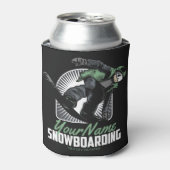 Aangepaste sneeuwboarder Shredding Blikjeskoeler (Blikje Voorkant)