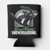 Aangepaste sneeuwboarder Shredding Blikjeskoeler (Achterkant)