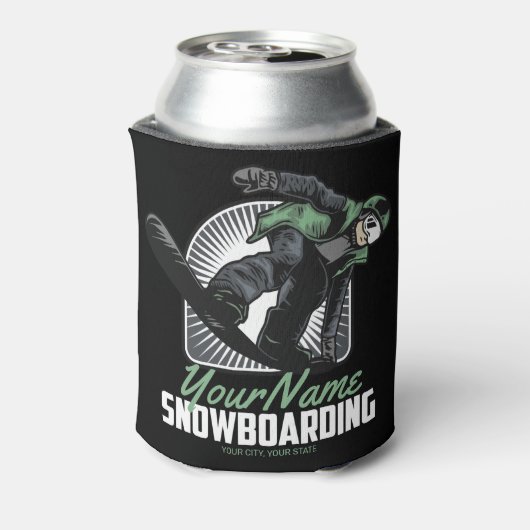 Aangepaste sneeuwboarder Shredding Blikjeskoeler (Blikje Achterkant)