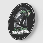 Aangepaste sneeuwboarder Shredding Grote Klok (Hoek)