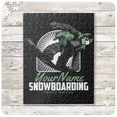 Aangepaste sneeuwboarder Shredding Legpuzzel