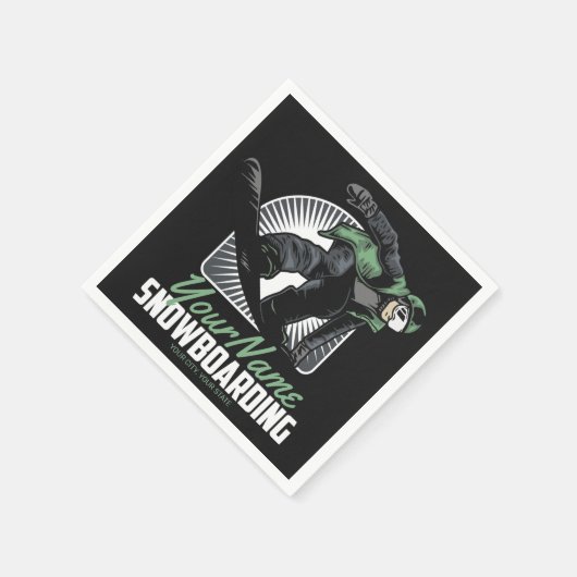Aangepaste sneeuwboarder Shredding Servet (Hoek)