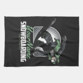 Aangepaste sneeuwboarder Shredding Theedoek (Horizontaal)