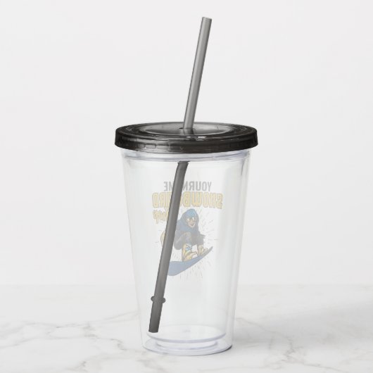 Aangepaste sneeuwboarder Snowboarding Shop Big Air Acryl Drinkbeker (Achterkant)