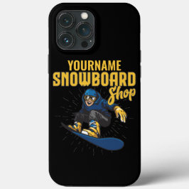 Aangepaste sneeuwboarder Snowboarding Shop Big Air Case-Mate iPhone Case